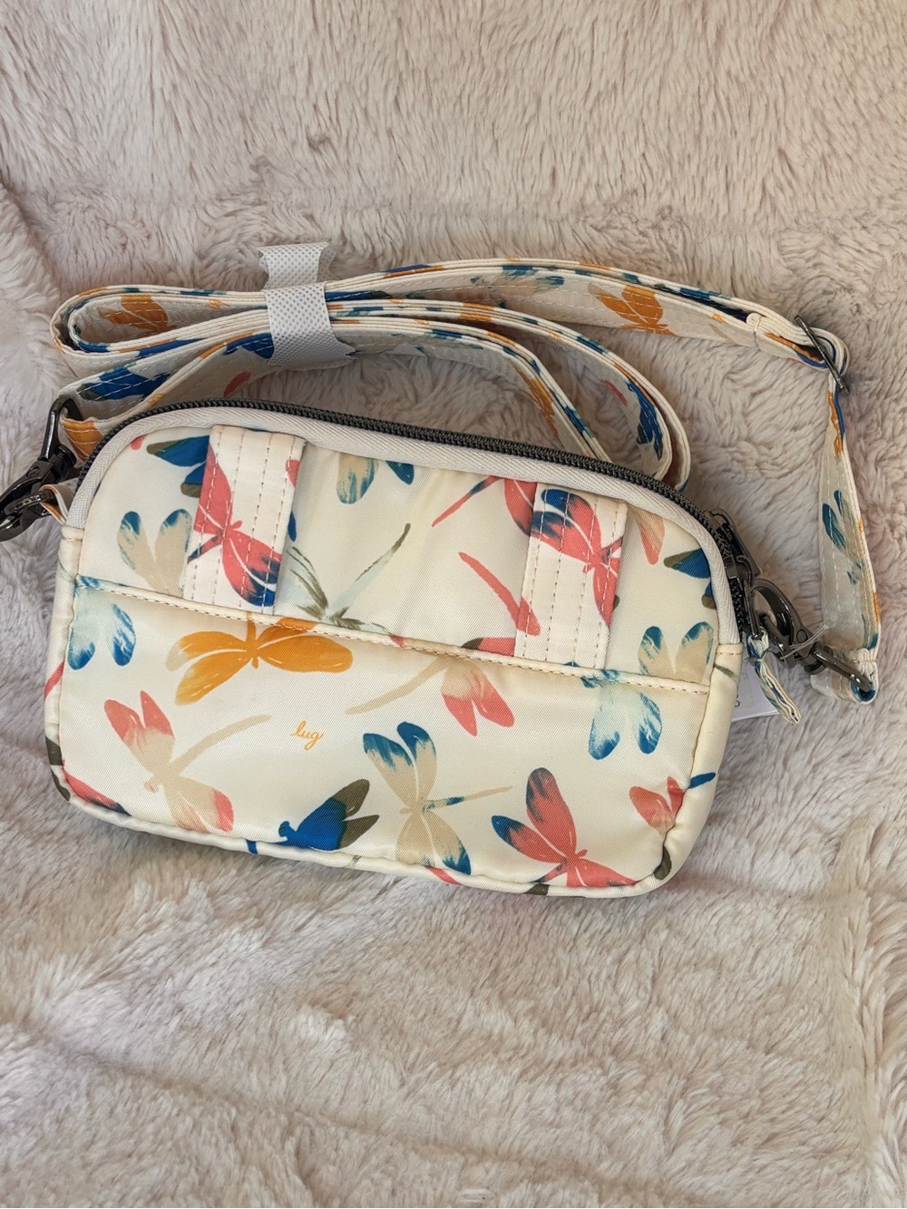 NWT Lug Coupe Crossbody Convertible Bag, Dragonfly Multi - Picture 3 of 4